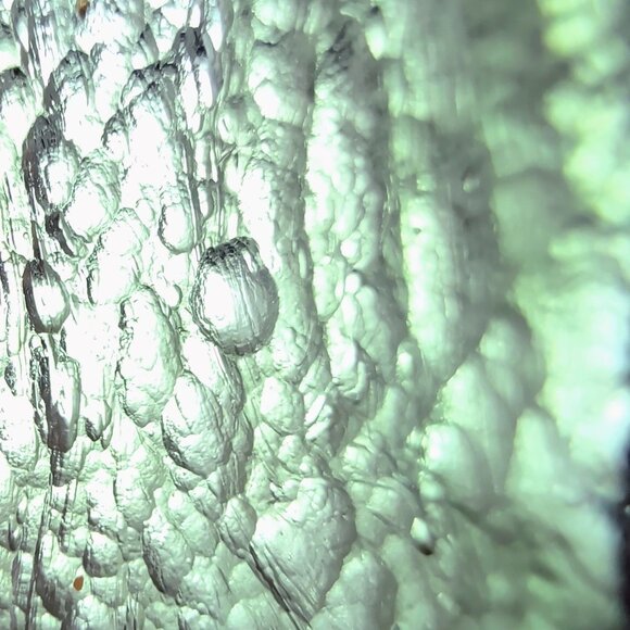 One of a Kind Moldavite & Sterling Silver Pendant With Faceted & Raw Sides - Picture 5 of 13